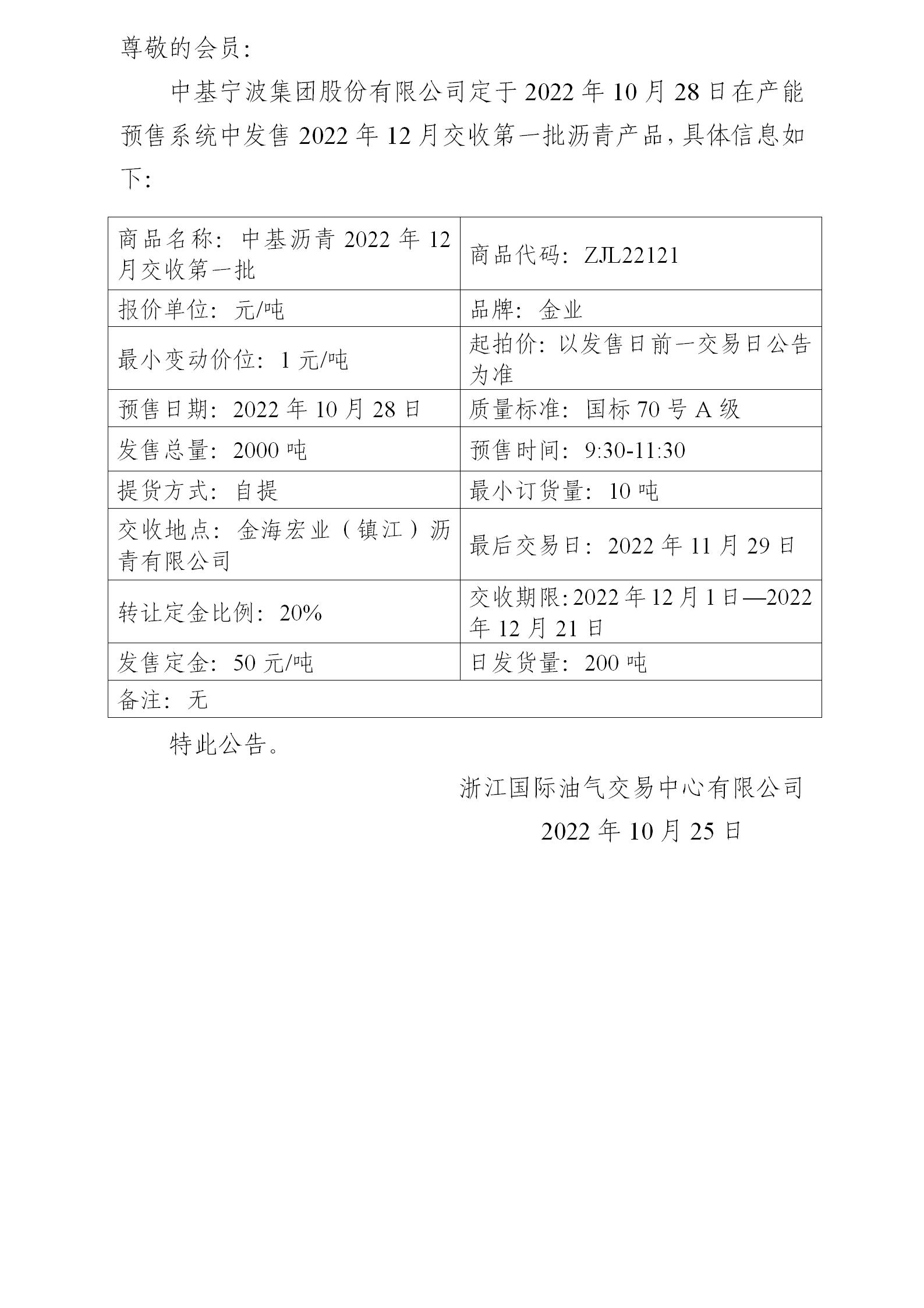 關(guān)于中基寧波集團(tuán)股份有限公司預(yù)售2022年12月交收第一批瀝青產(chǎn)品的公告_01.jpg