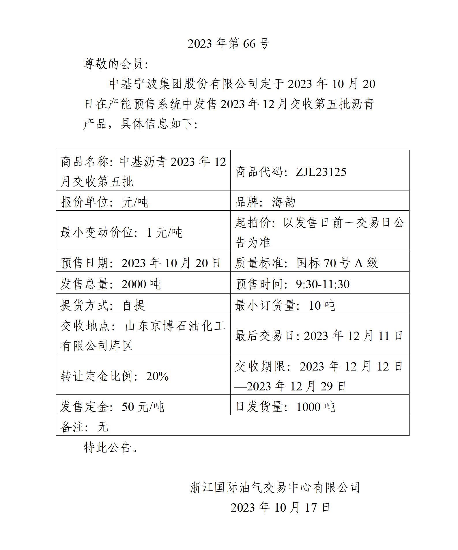 關(guān)于中基寧波集團股份有限公司預(yù)售2023年12月交收第五批瀝青產(chǎn)品的公告_01.jpg