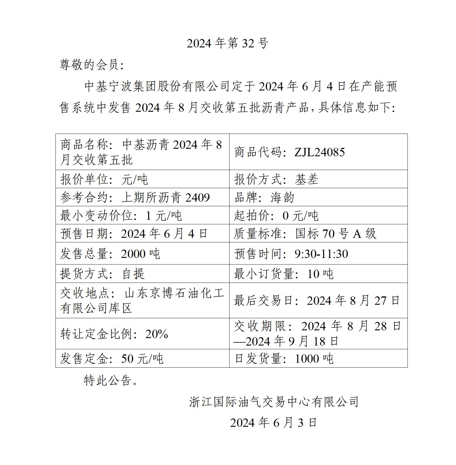 關于中基寧波集團股份有限公司預售2024年8月交收第五批瀝青產品的公告_01.jpg