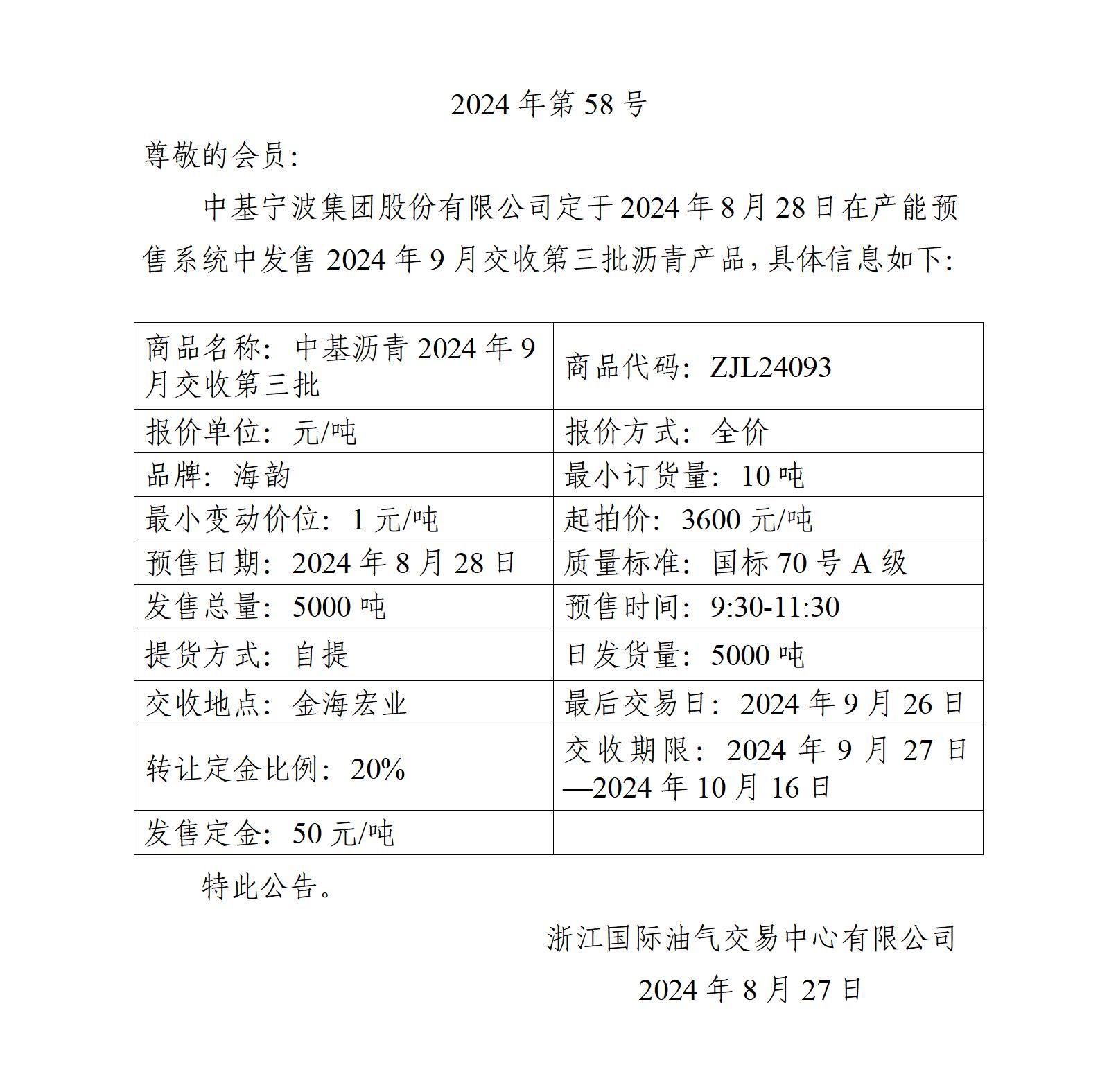 關(guān)于中基寧波集團(tuán)股份有限公司預(yù)售2024年9月交收第三批瀝青產(chǎn)品的公告_01.jpg